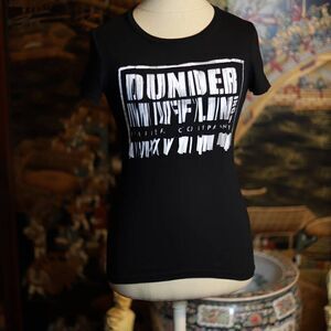 XS The Office Dunder Mufflin Inc Paper Company Woman's Black Tee